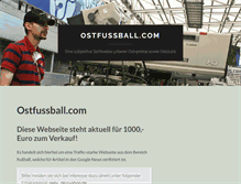 Tablet Screenshot of ostfussball.com